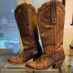 Brown Leather Western Boots